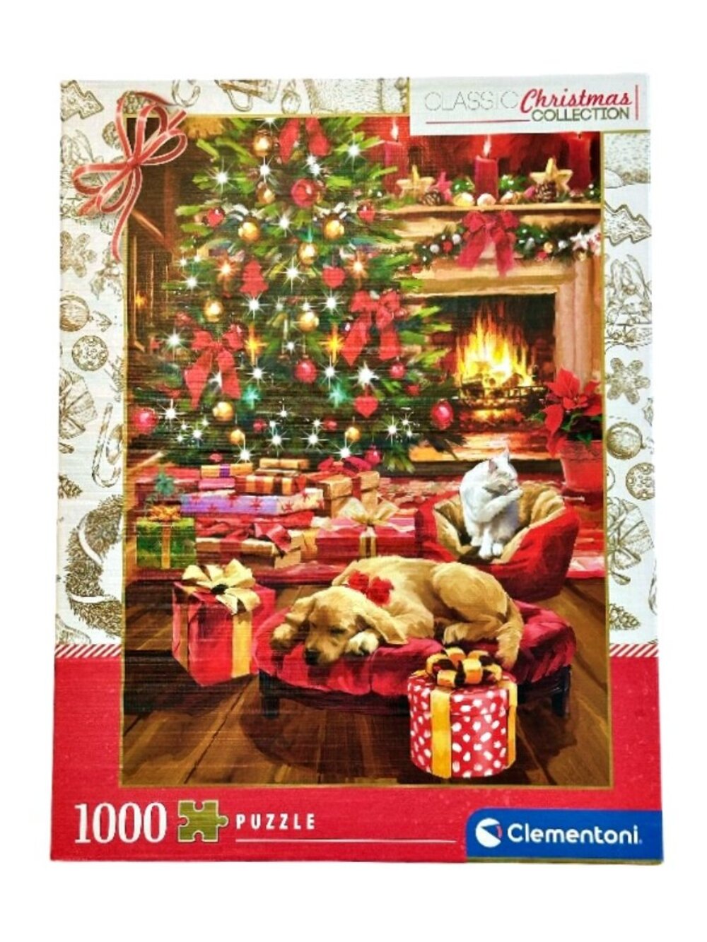 Christmas by the Fire LAB Jigsaw Puzzle 1000 Piece Portrait Clementoni COMPLETE! - Picture 7 of 8